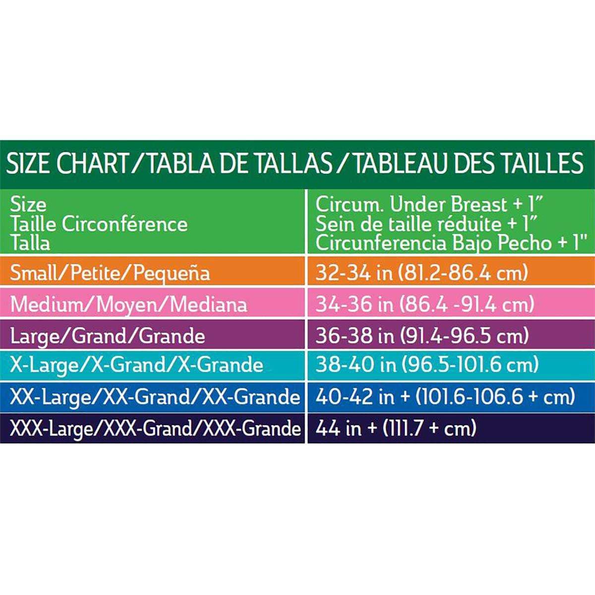 Medline Curad Post-Surgical Compression Bra, Size 3XL - Image 2