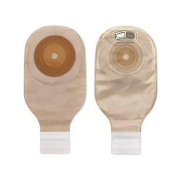 Premier 1-Piece Drainable Ostomy Pouch with Convex Flextend Barrier, Transparent, Up to 1 Inch - Box of 5 - Image 1