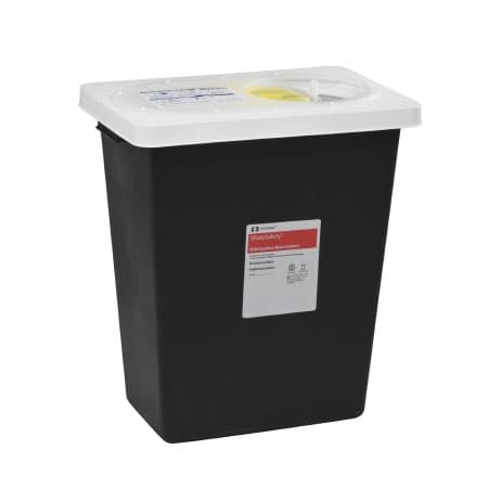 SharpSafety RCRA Waste Container, Sliding Lid, 12 Gallon - Case of 10 - Image 1