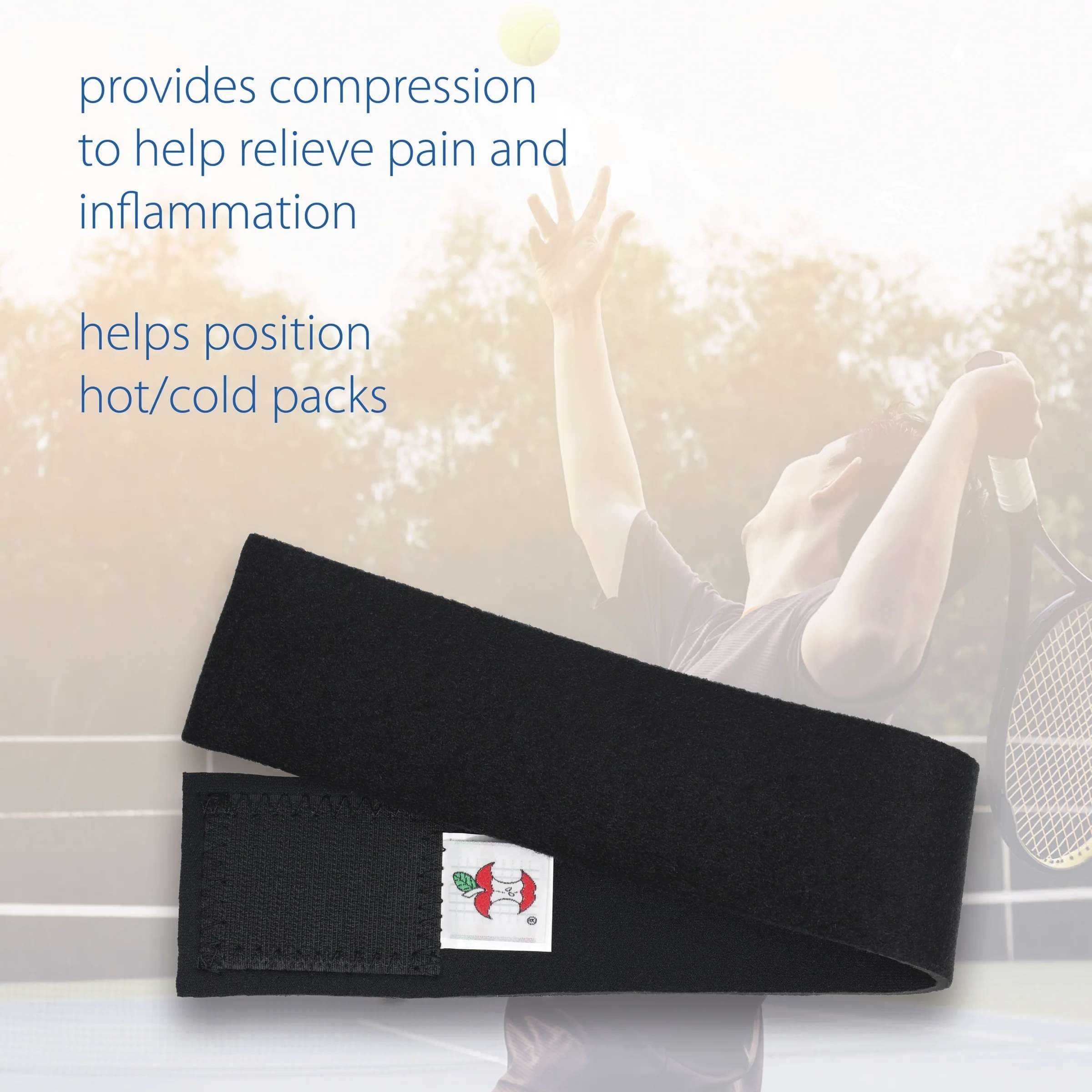 Core Neoprene Compression Therapy Wraps, Black - Image 4
