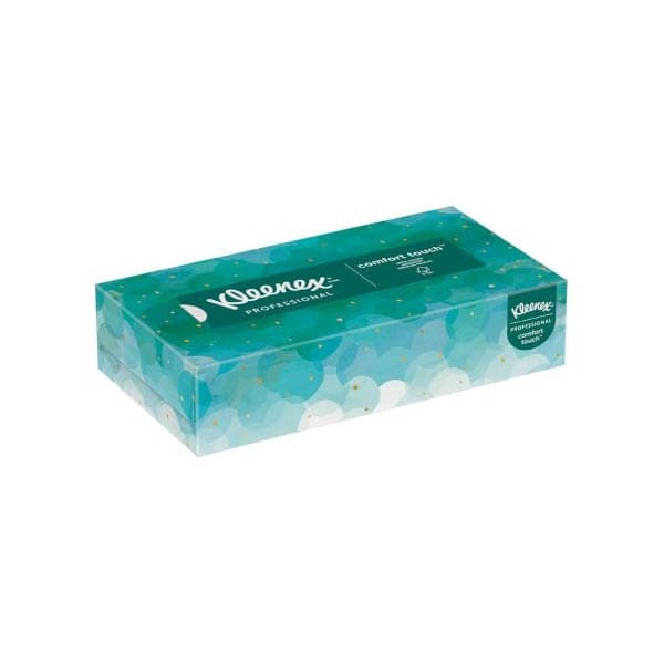 Kleenex 2-Ply Facial Tissue, 8-1/5 x 8-2/5 Inch - Box of 100 - Image 1