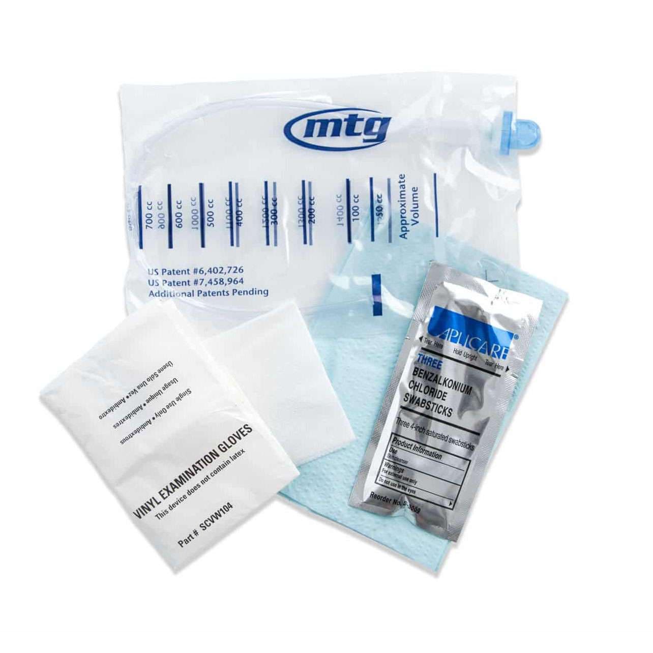 EZ-Advancer Mini-Pak Closed System Intermittent Catheter Kit, 12 Fr, 16" - Case of 100 - Image 1