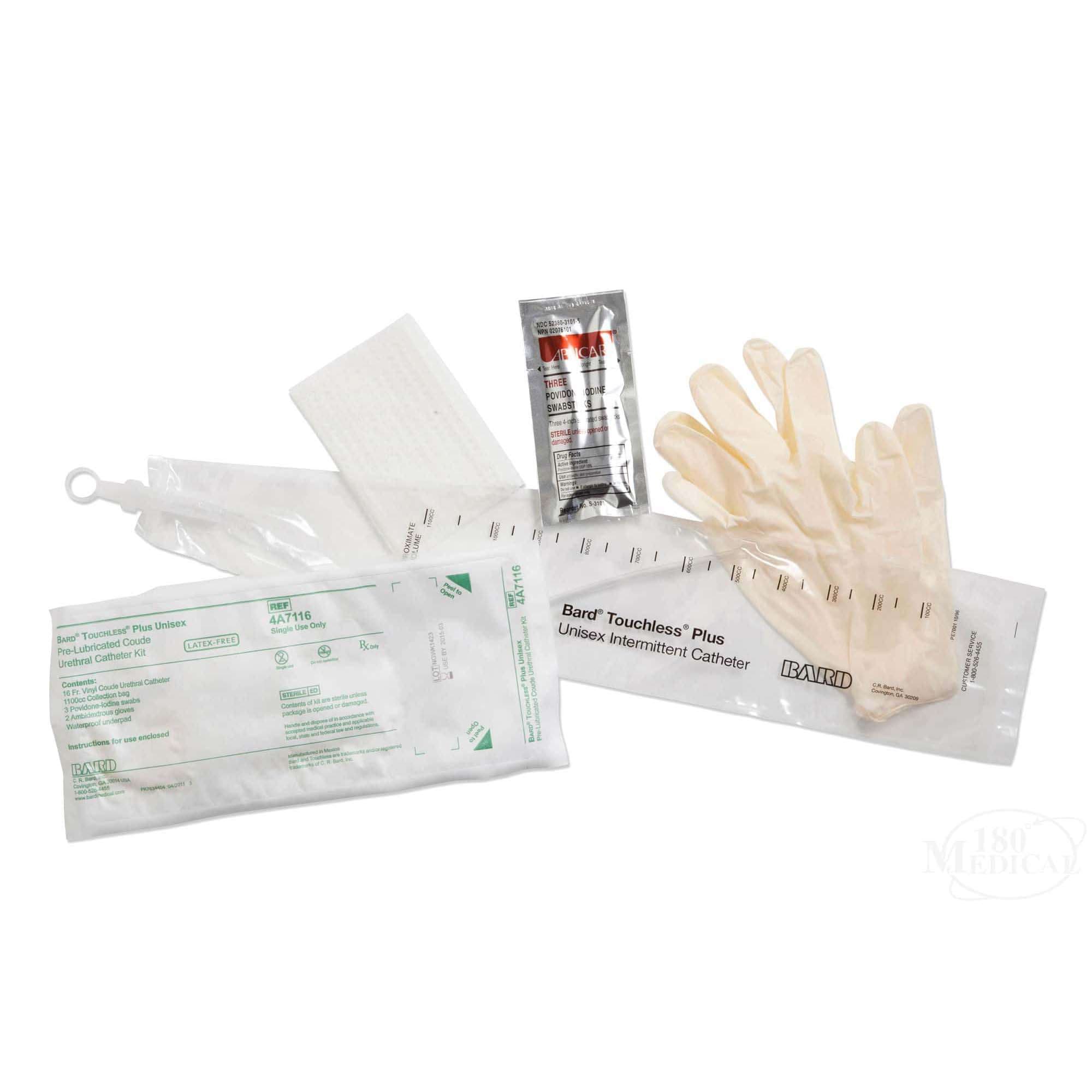 Touchless Plus Vinyl Closed System Intermittent Catheter Kits, Coude Tip - Image 3