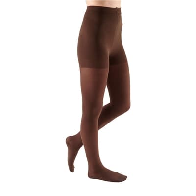 Mediven Comfort Compression Pantyhose 15-20mmHg Standard, Closed Toe, Chocolate, Size VII - Pair - Image 1