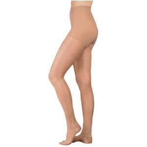 Sigvaris Women's Style Sheer Closed Toe Compression Pantyhose, 15-20mmHg Large-Long, Suntan - Pair - Image 1