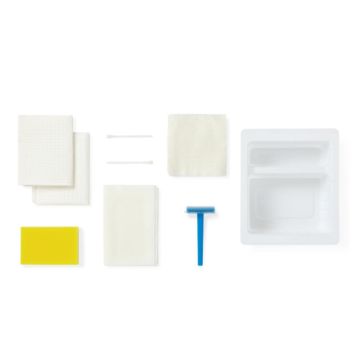 Medline Dual-Compartment Shave Prep Trays - Case of 50 - Image 2