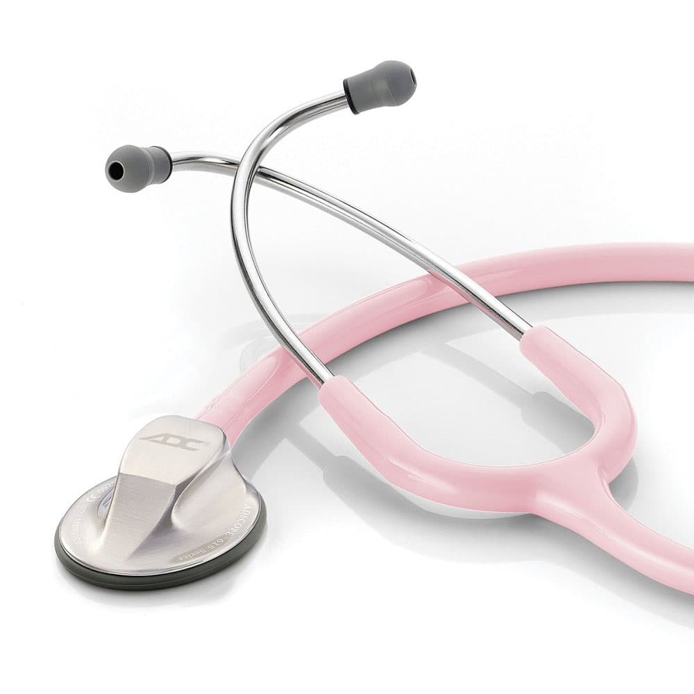 ADC Adscope Platinum Clinician Stethoscope, Pink - Image 1