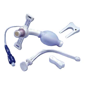 Bivona Mid-Range Aire-Cuf Cuffed Tracheostomy Tube White Disposable IC Sterile Standard, 8.0 mm ID, Size 8.0, 88 mm Length, 81 to 100 mm, 11.0 mm OD - Image 1