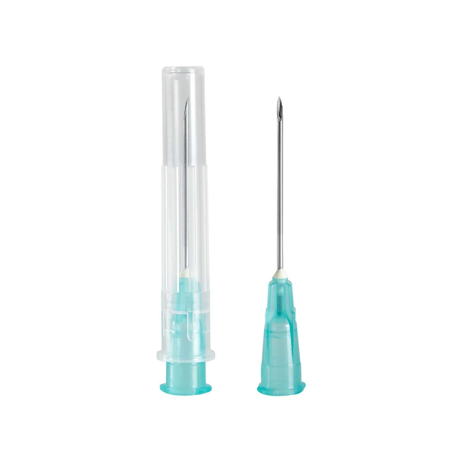 Flomax Standard Hypodermic Needle, Translucent Light Blue, 23 Gauge, 1 Inch Length - Case of 1000 - Image 1