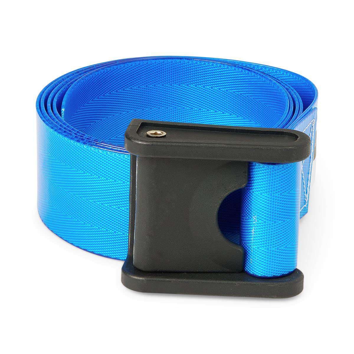 Medline Polyurethane Coated Wipeable Gait Belt, 70 Inch, Blue - Image 1