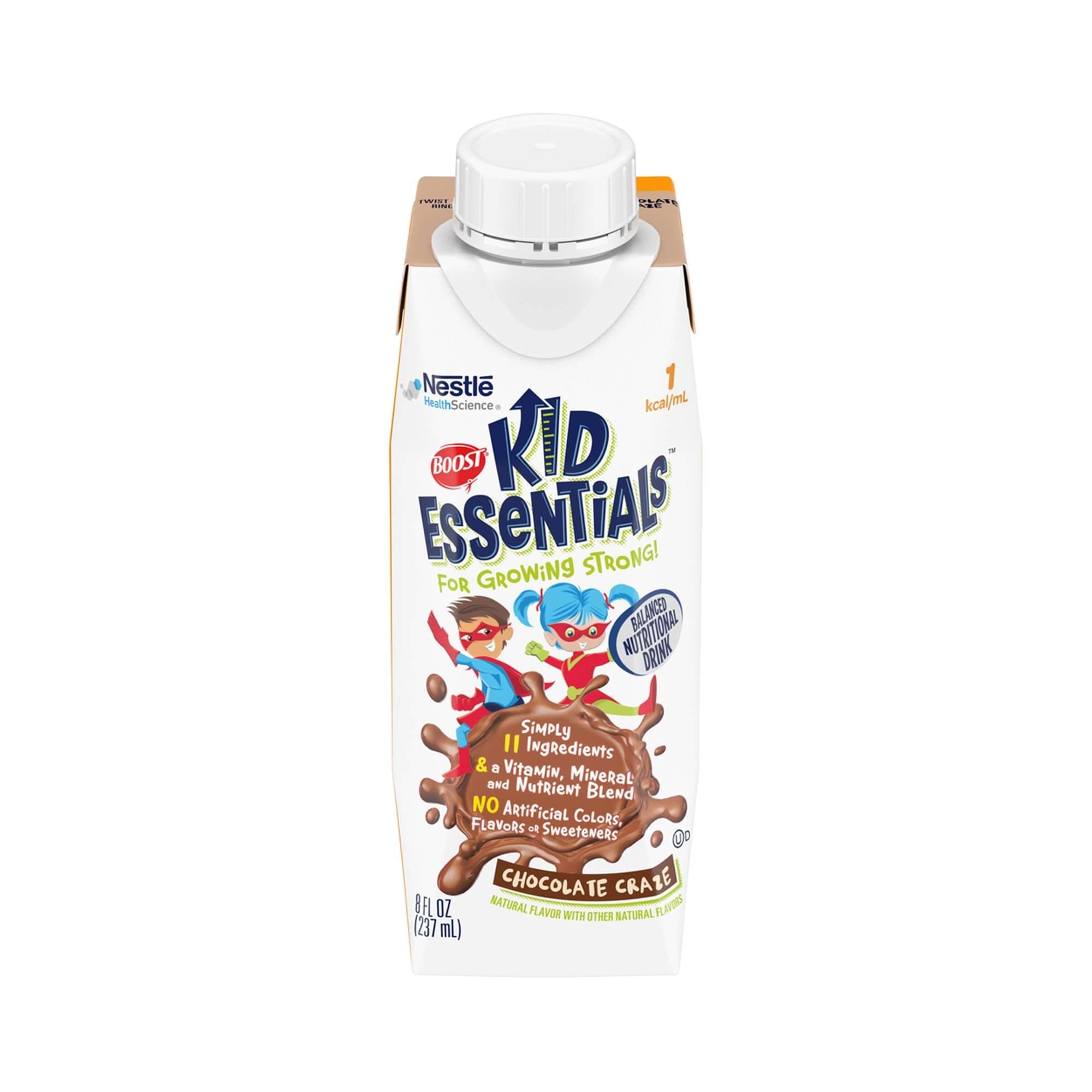 Boost Kid Essentials 1.0 Balanced Nutritional Drink, Chocolate Craze, 8 oz - Each - Image 1