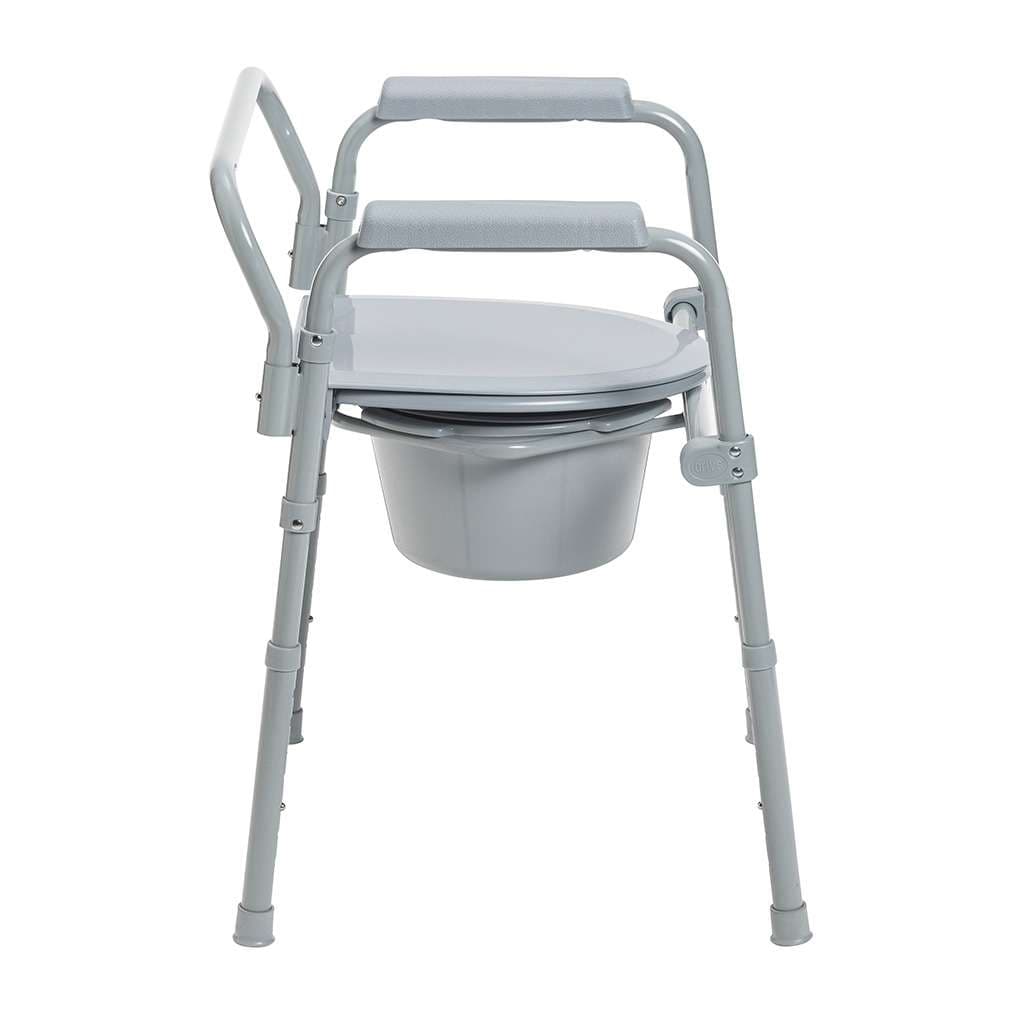 Drive Medical Folding Steel Commode - Image 5