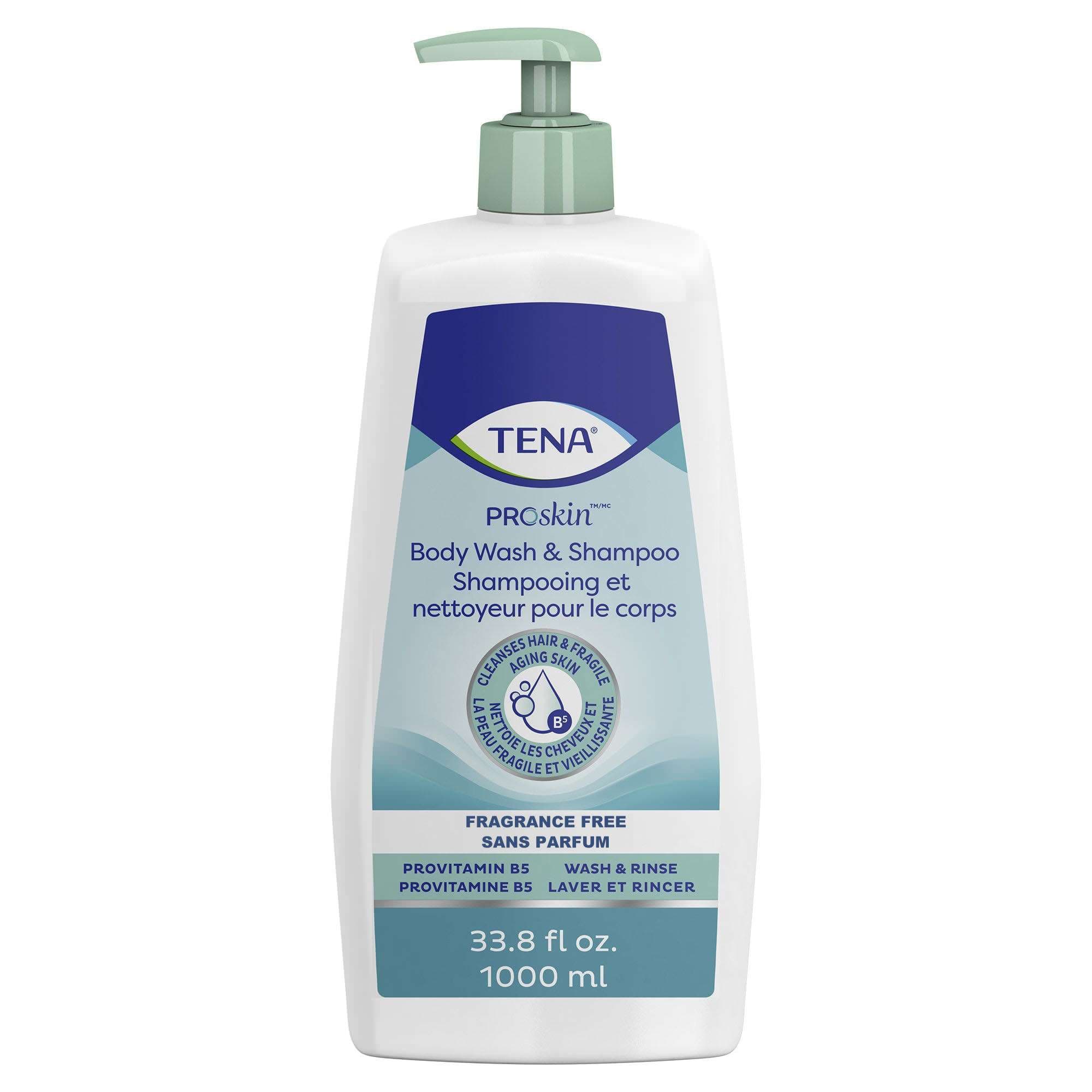 TENA ProSkin Unscented Body Wash and Shampoo, 33.8 oz - Image 1