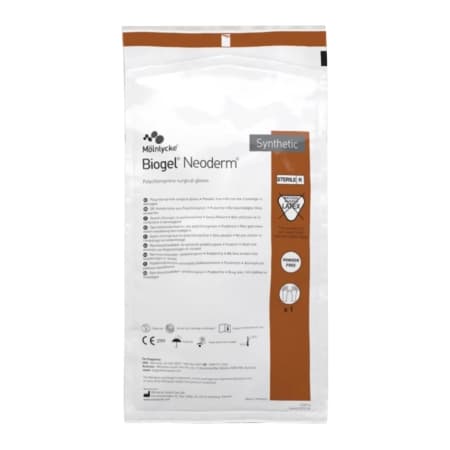 Molnlycke Biogel NeoDerm Polyisoprene Surgical Glove, 11.7 Inch, Size 7.5 - Case of 200 - Image 1