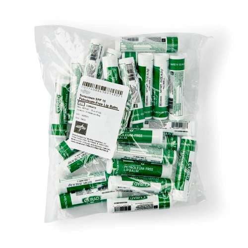 Curad Petroleum-Free SPF 15 Lip Balm - Package of 24 - Image 1