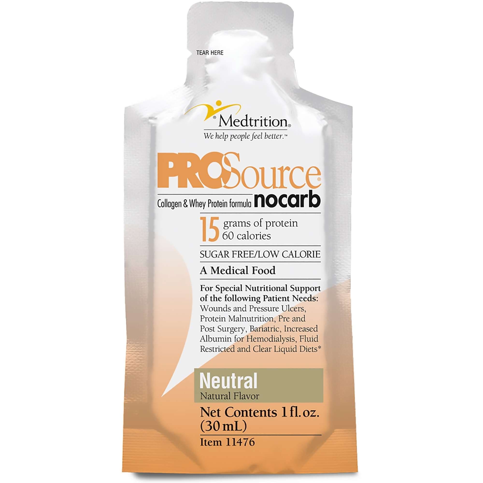 ProSource NoCarb Concentrate Protein Supplement, Unflavored, 1 oz - Case of 100 - Image 1