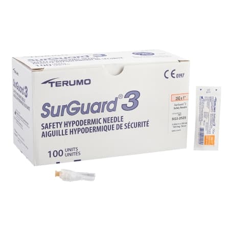 Terumo Surguard3 Safety Needles Needle, 25G x 1" - Case of 800 - Image 1