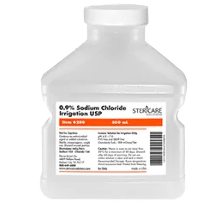 SteriCare USP Normal Saline, 500 mL - Image 1