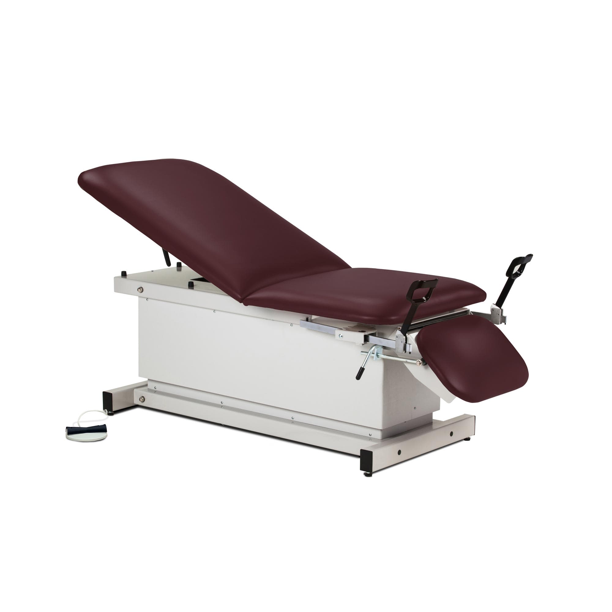 Clinton shrouded, power table with stirrups, adjustable backrest and footrest - Image 2