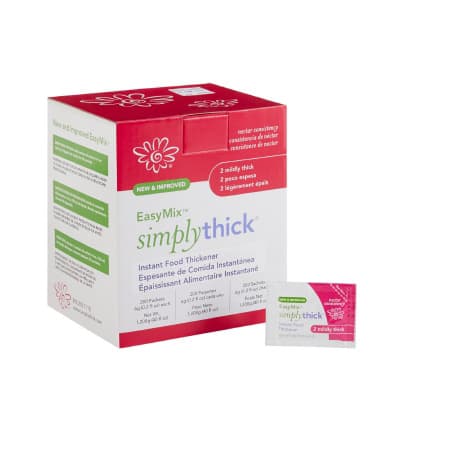 Simply Thick Easy Mix Nectar Consistency Food and Beverage Thickener, 6G - Box of 200 - Image 1