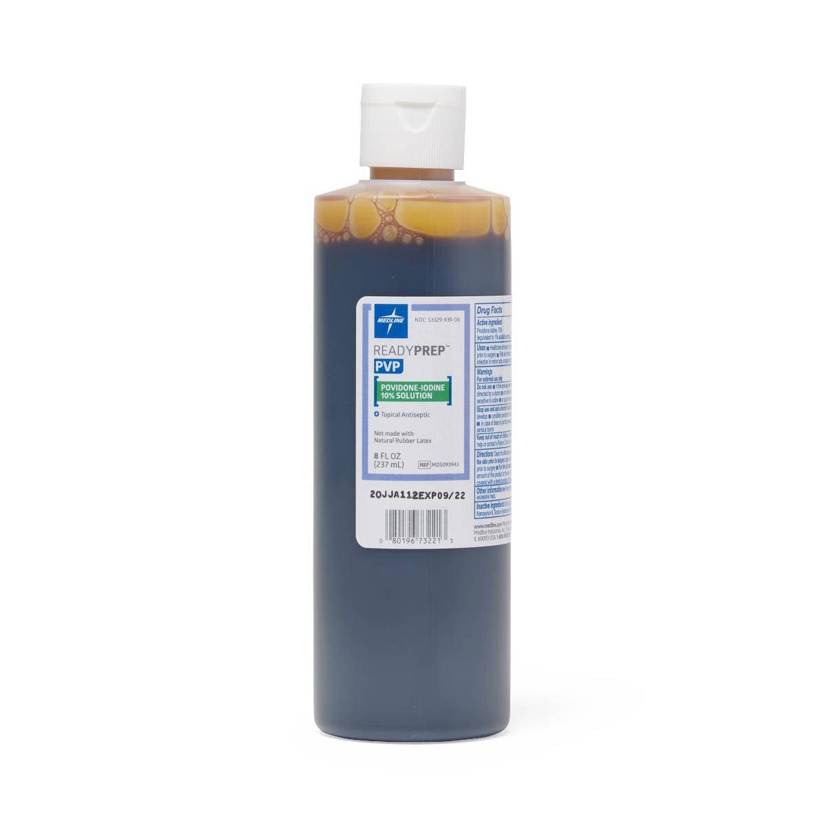 Medline Povidone Iodine Prep Solution, 8 oz - Case of 24 - Image 1