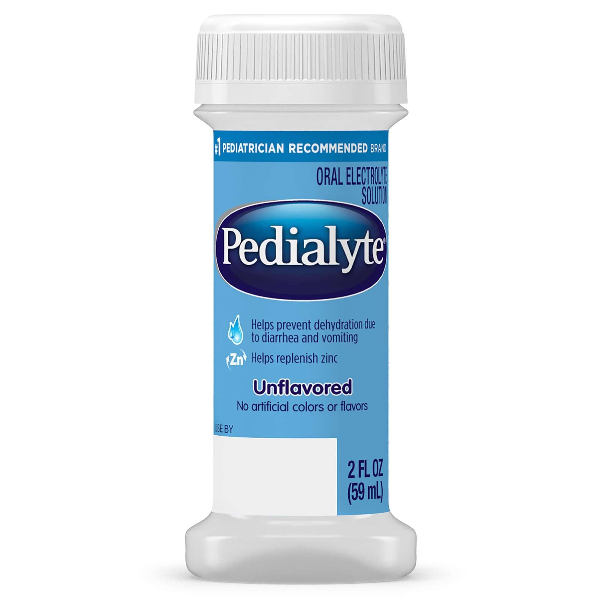 Pedialyte Classic Electrolyte solution, Unflavored, 2 oz - Case of 48 - Image 1