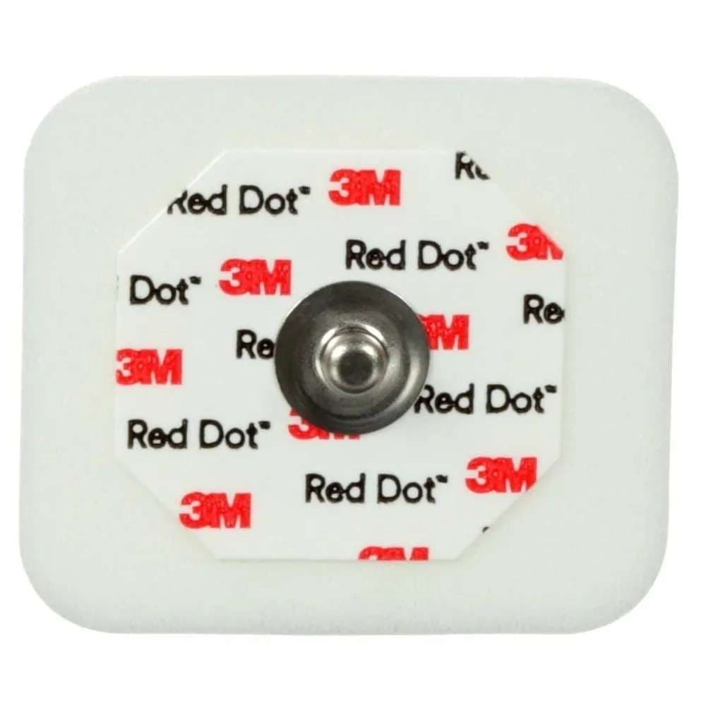 3M Red Dot Monitoring Electrode with Foam Tape and Sticky Gel - Image 2