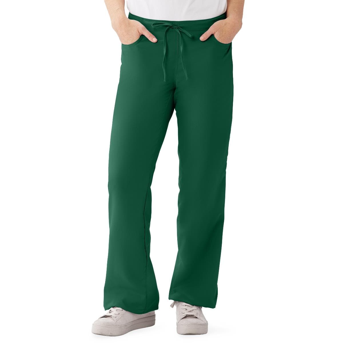 Performax Women's Modern Fit Boot-cut Scrub Pants, Evergreen, 2XLarge - Image 1