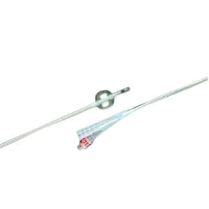 Lubri-Sil I.C. Specialty Silicone 2-way Foley Catheters, Council Tip, 5cc, 20 Fr - Case of 12 - Image 1