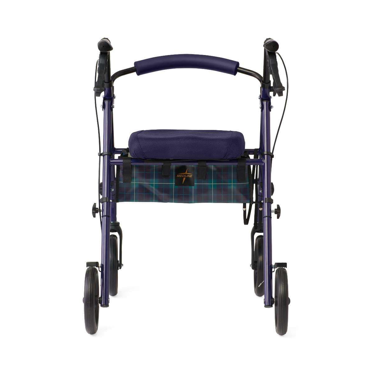 Medline Basic Steel Rollator with Microban, 8" Wheels - Image 3
