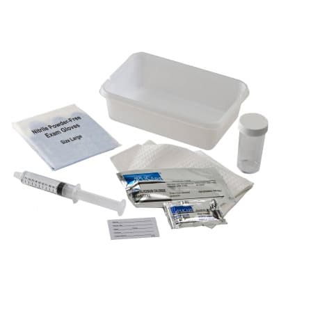 Dover Universal Catheterization Tray, BZK swabs, 10cc, 1000 ml - Case of 20 - Image 1