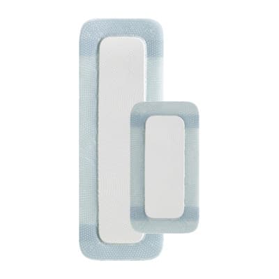 Biatain Rectangle Silicone Ag Foam Dressing, 4 x 12 Inch - Box of 5 - Image 1