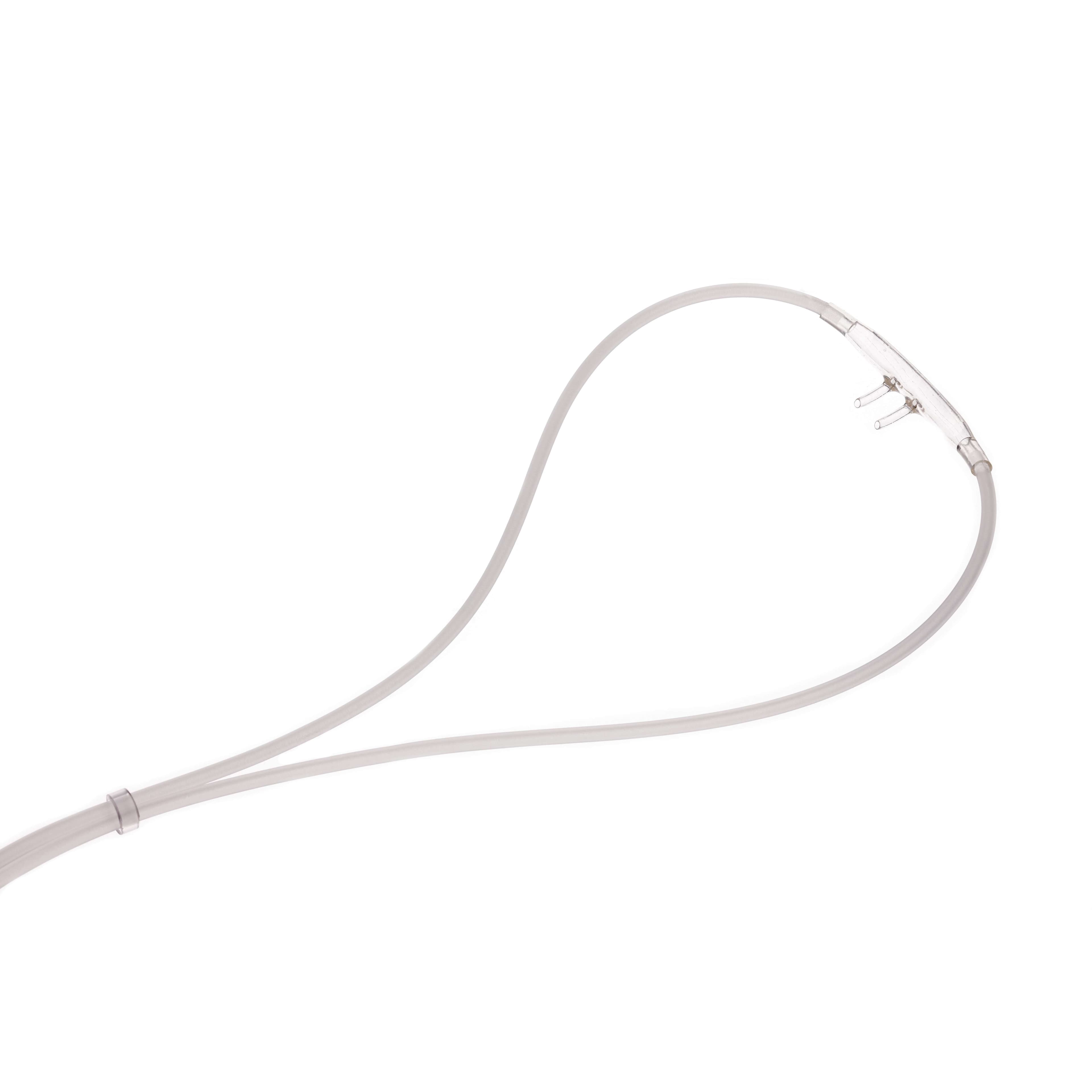 Softech Plus Neonatal Nasal Cannulas with 7 Foot O2 Supply Tubing And Standard Connector - Case of 50 - Image 1