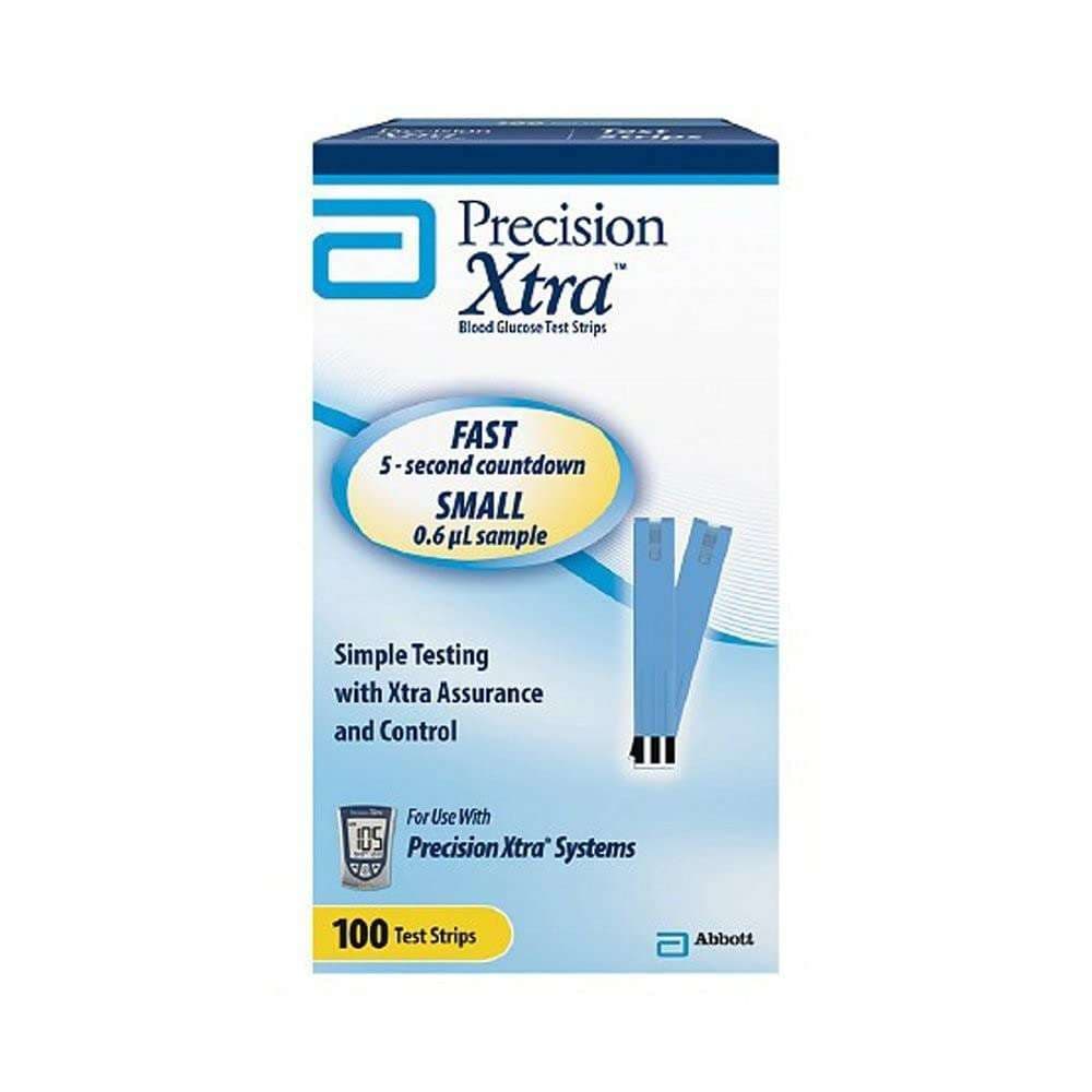 Precision Xtra Blood Glucose Test Strips - Box of 100 - Image 1