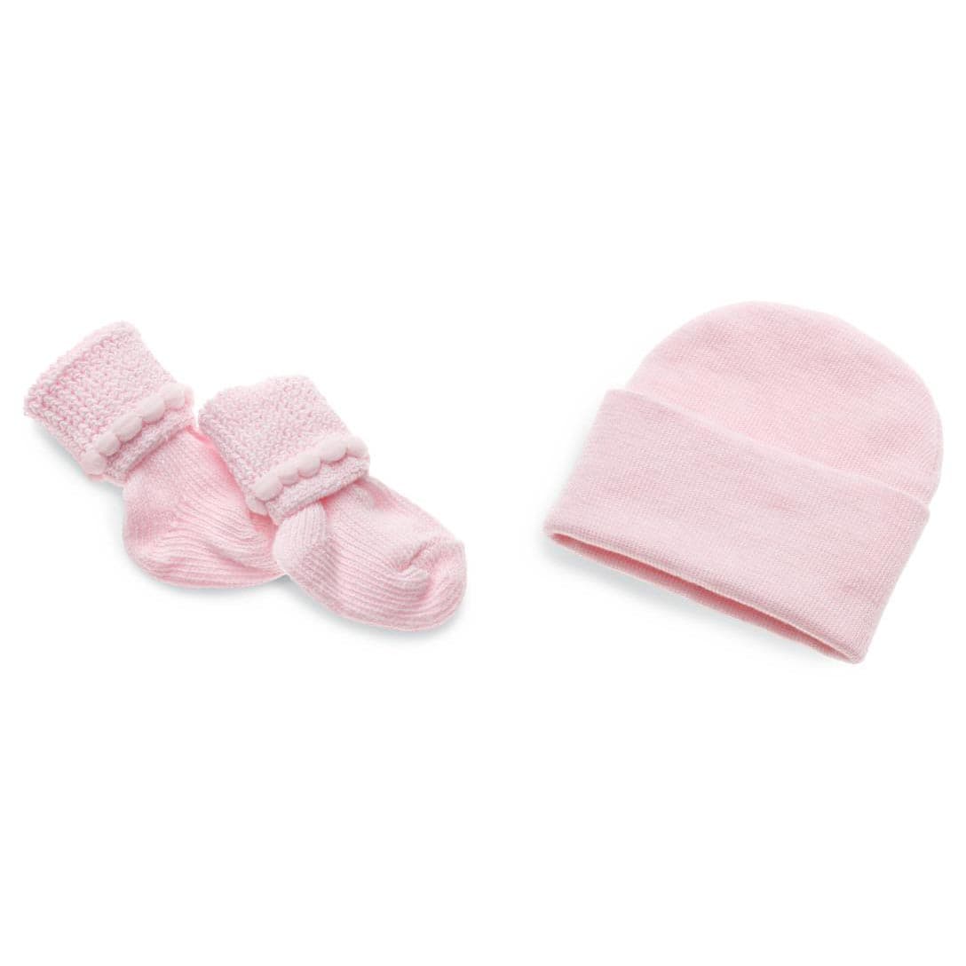 Medline Head and Foot Warmer Set, Pink - 1 Dozen - Image 1