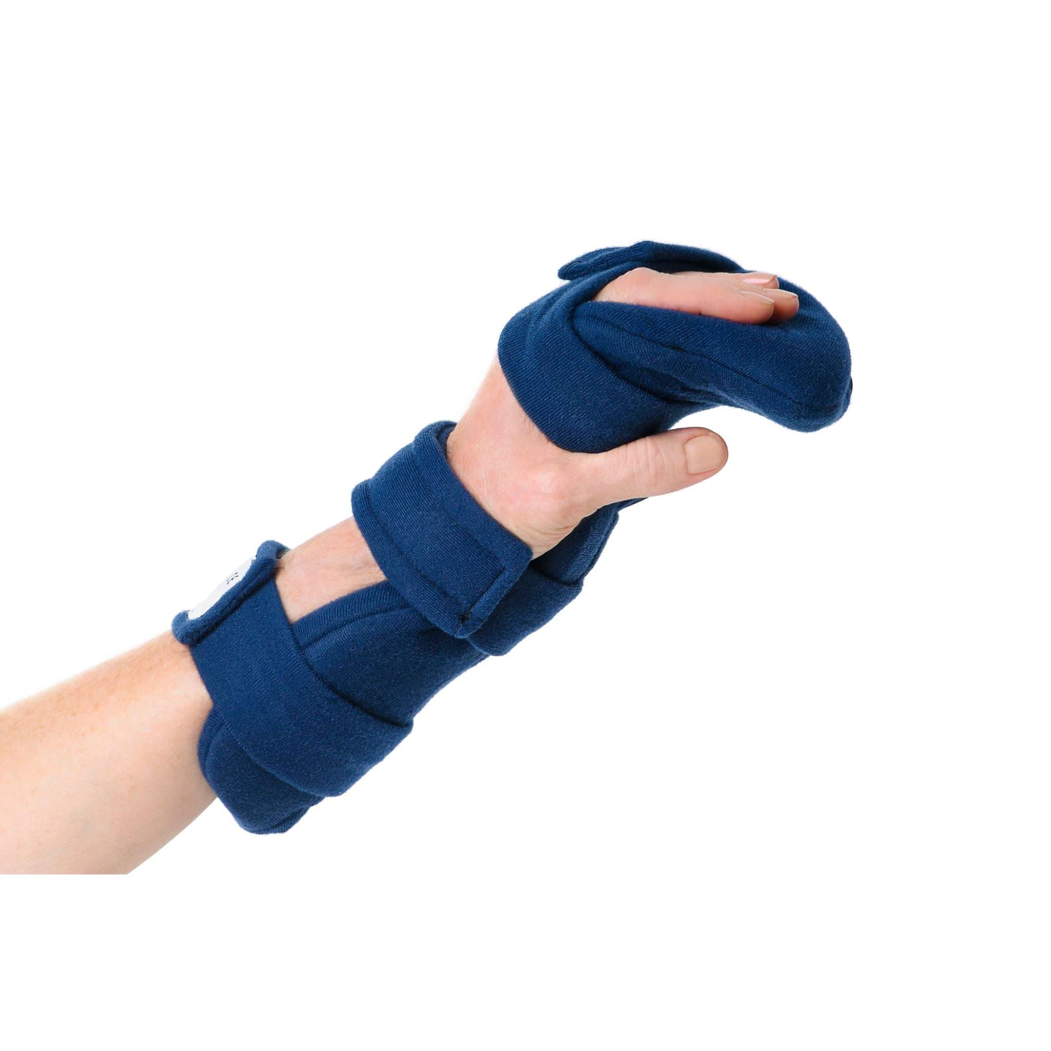 Comfy Hand Wrist Orthosis, Adult Small, Navy Blue with Single Terry Cover - Image 1