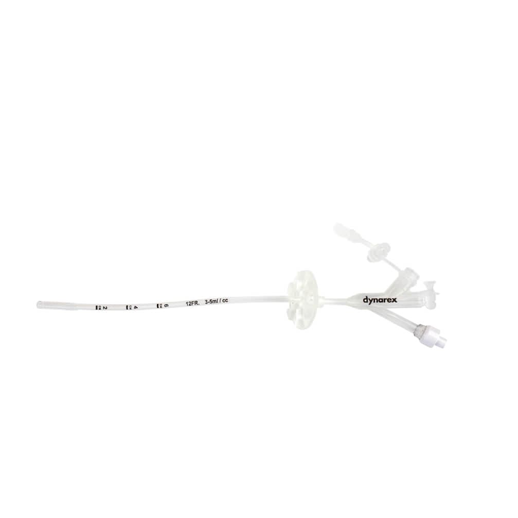 Dynarex 3 Port Gastrostomy Tube Without Enfit, 12 Fr - Case of 5 - Image 1