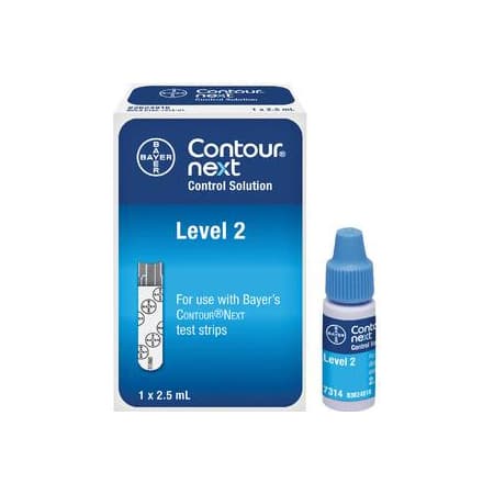Bayer Contour Next Control Solution 2-1/2mL, Level 2 - Box of 1 - Image 1