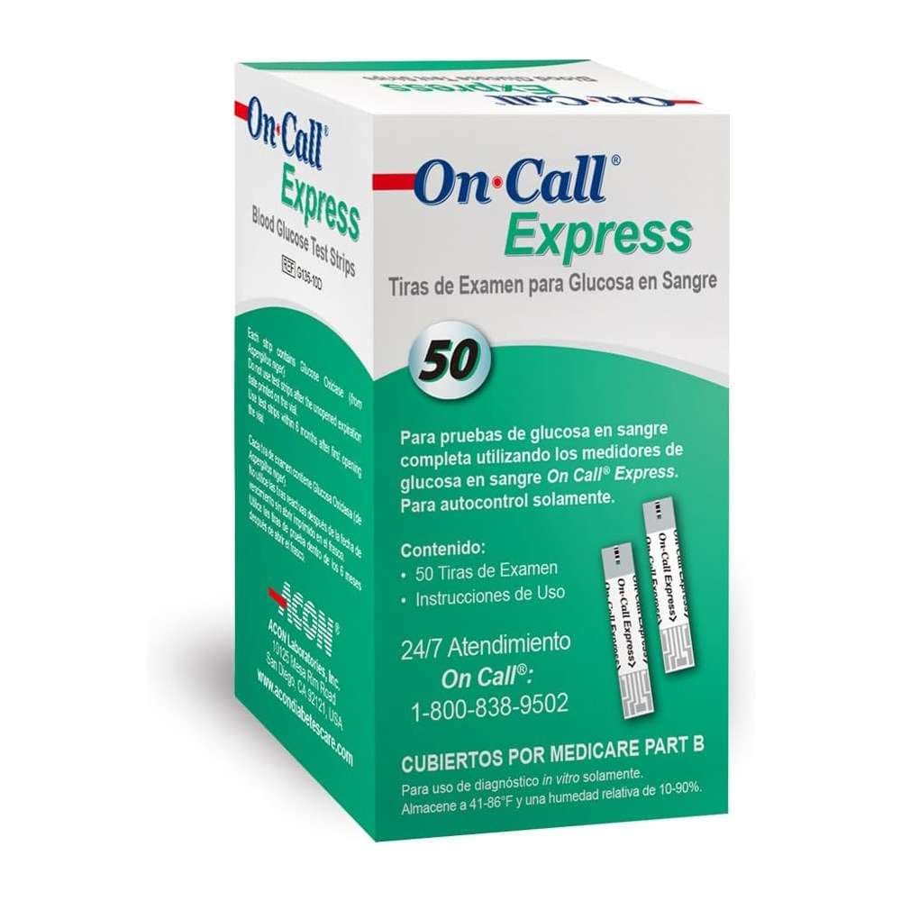 Acon On Call Express Blood Glucose Test Strips - Image 2