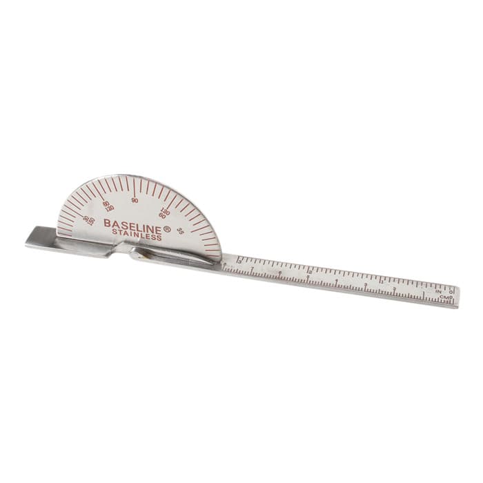Baseline Stainless Steel Finger Goniometer, Deluxe Finger, 6 Inch - Image 1