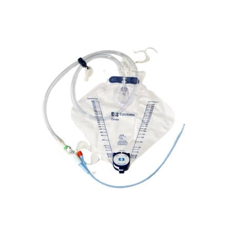 Dover Premium Silicone Foley Drainage Bag Trays for Coud tip Foley catheters, 18 Fr - Case of 10 - Image 1