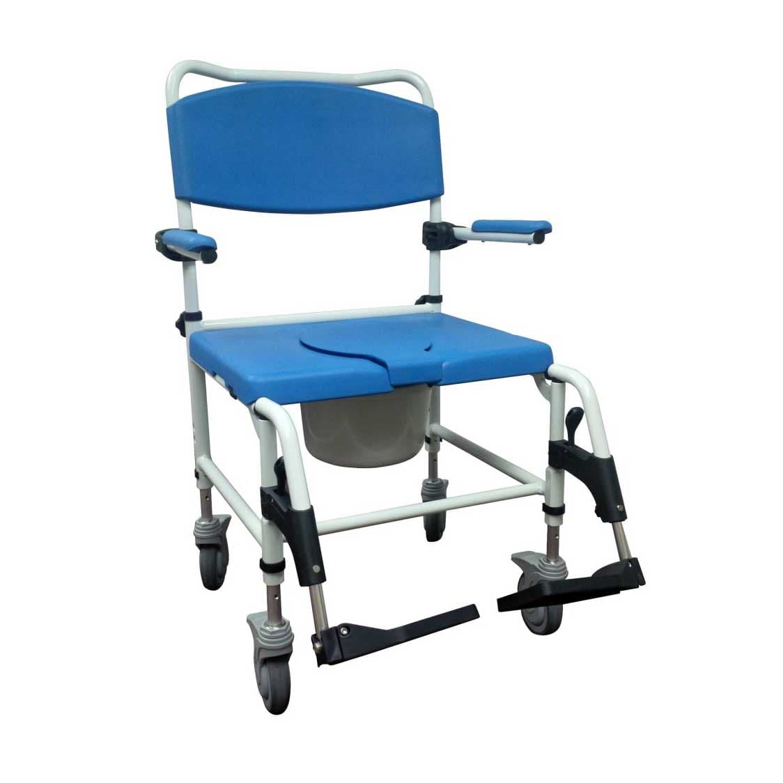 Drive Bariatric Aluminum Rehab Shower Commode Chair - Image 1