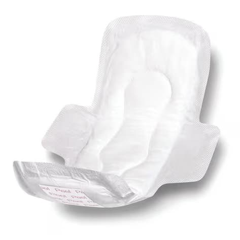 Medline Adhesive Sanitary Pads with Wing, 11 Inch - Image 1