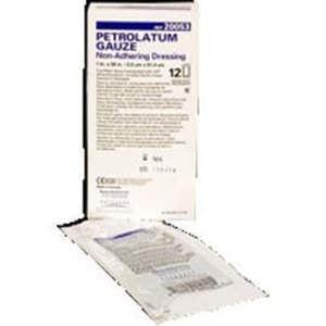 Derma Petrolatum Impregnated Non Adherent Gauze Dressing, 1 x 36 Inch - Case of 72 - Image 1