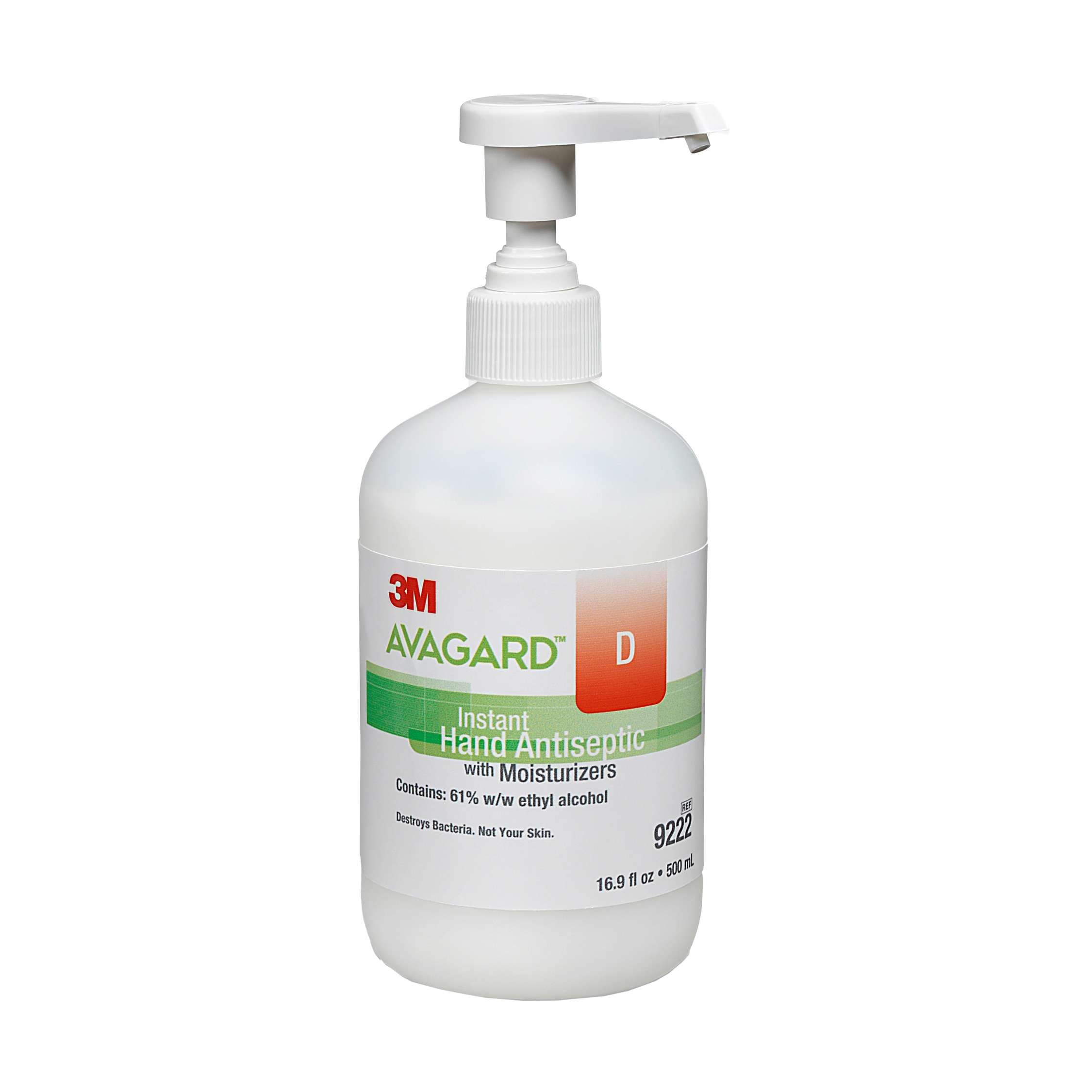 3M Avagard D Hand Sanitizer Gel, Pump Bottle, 16 oz - Case of 12 - Image 1
