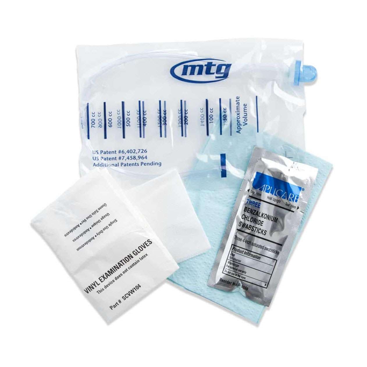 EZ-Advancer Mini-Pak Closed System Intermittent Catheter Kit, 12 Fr, 16" - Each - Image 1