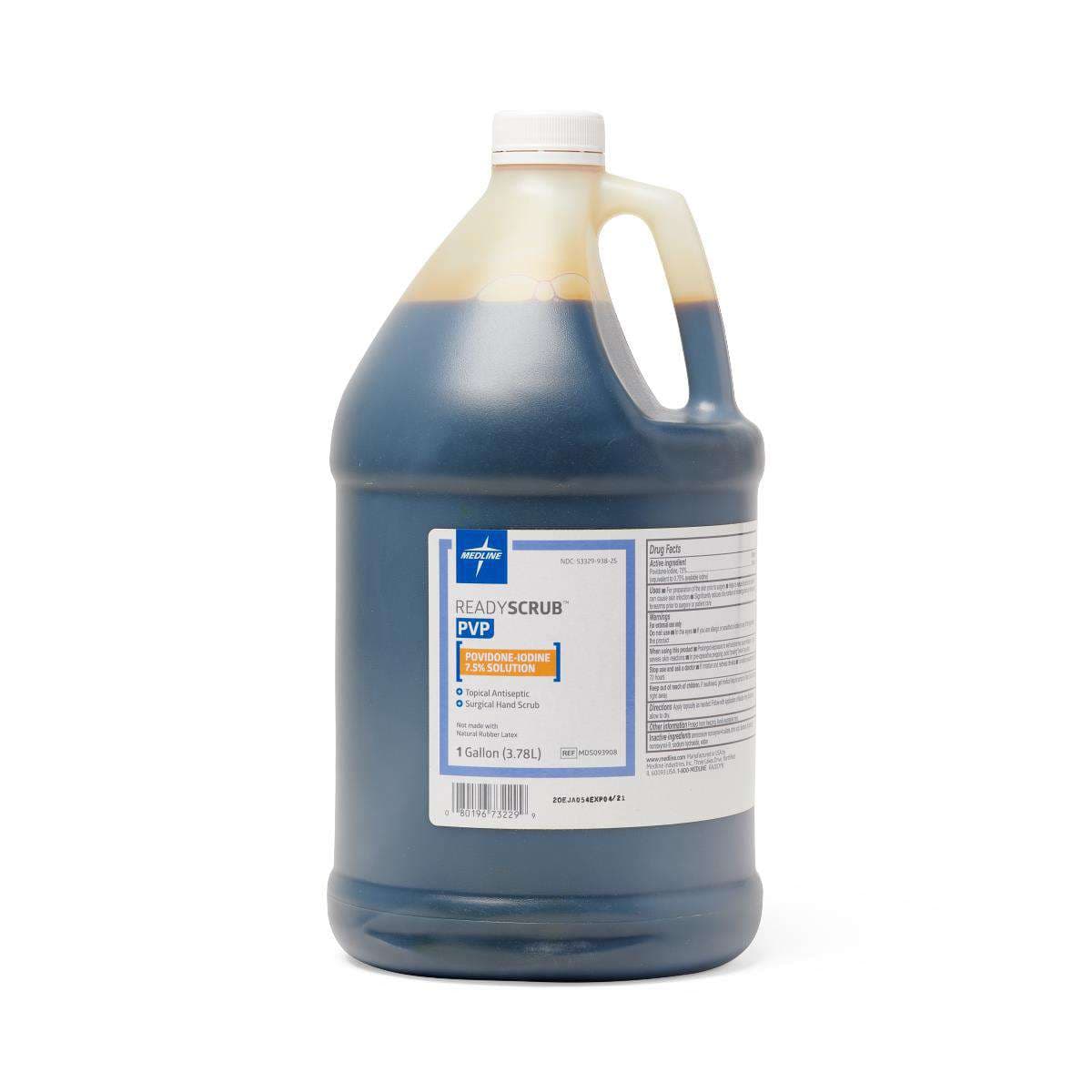 Medline Povidone Iodine Scrub Solutions, 1 Gallon - Case of 4 - Image 1