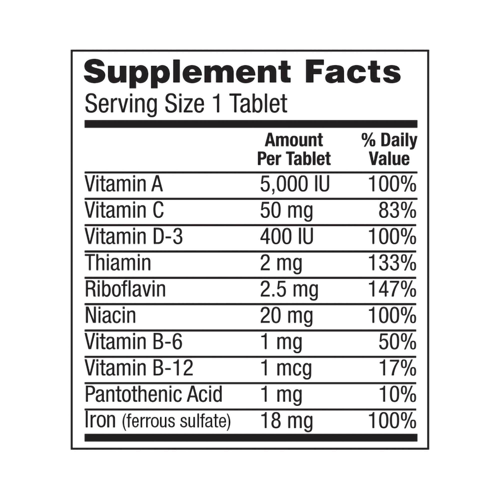 Geri-Care Multivitamin Supplement with Minerals Tablet - Image 2