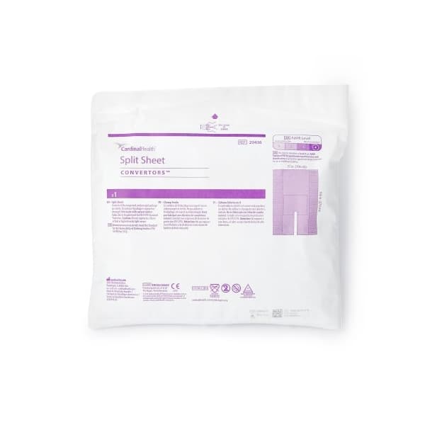 Cardinal Health Orthopedic Drape Split Sheet Drape, 77 W x 108 L Inch - Case of 10 - Image 1