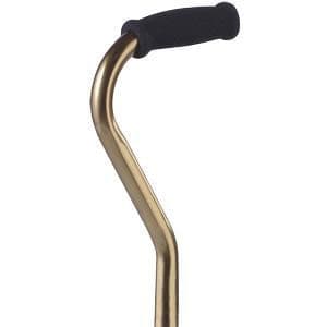 Alex Orthopedic Offset Handle Cane, Bronze - Each - Image 1